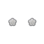 Aros Matilde Oro Blanco 18 Kilates