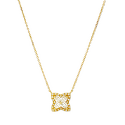 Collar flor diamantes