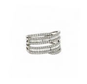 Anillo Doble baguette
