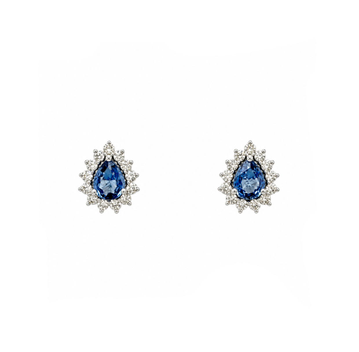 Aros Yara Oro Blanco 18 Kilates