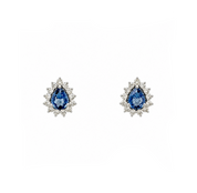Aros Yara Oro Blanco 18 Kilates