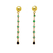 Aros cascada esmeralda