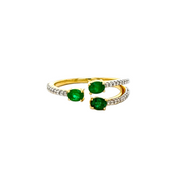 Anillo trio Esmeralda