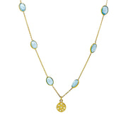 Collar Aguamarina cabuchón