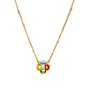 Collar flor multicolor S