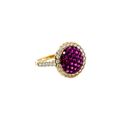 Anillo Oro Amarillo Rubí