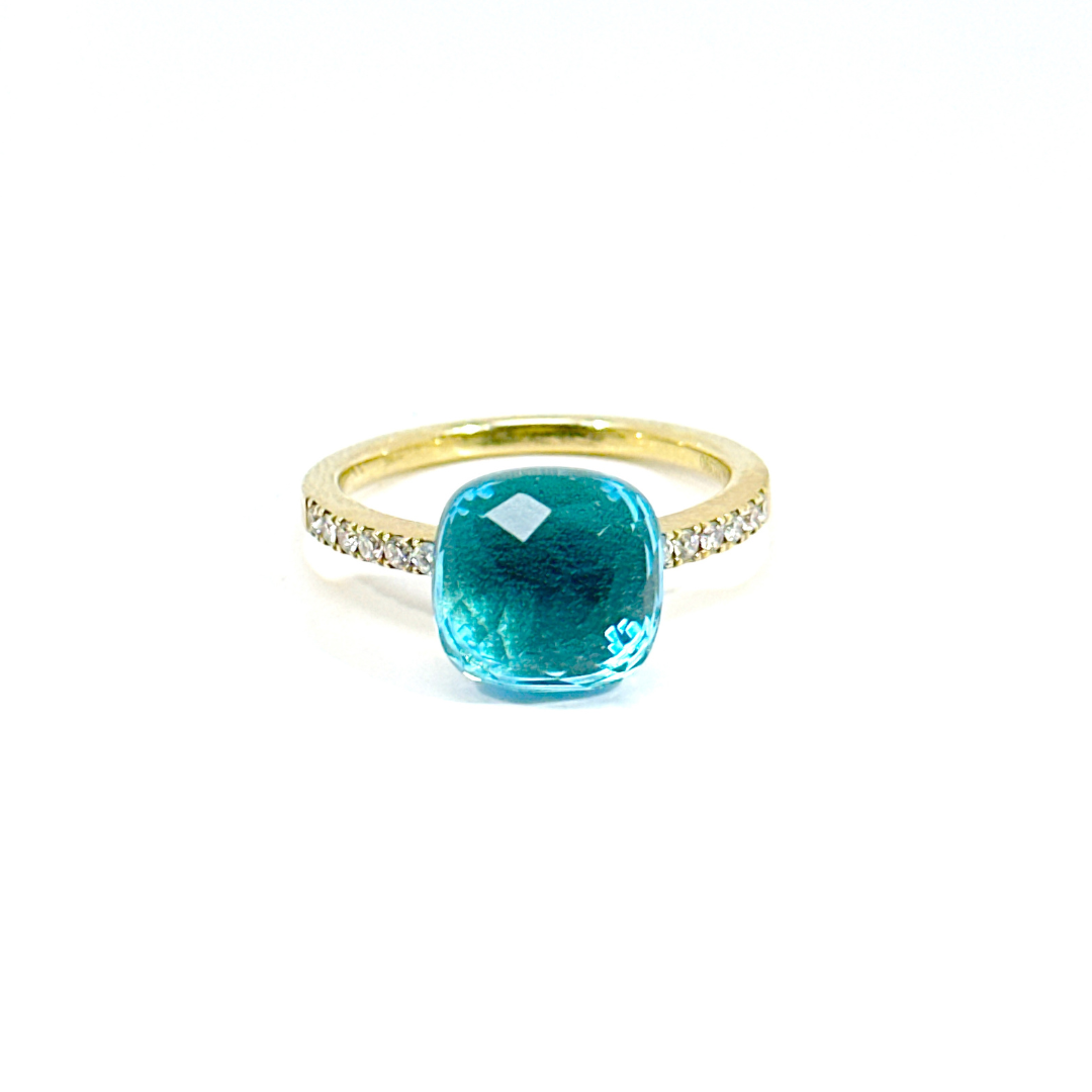 Anillo Pomellato Topacio London Blue