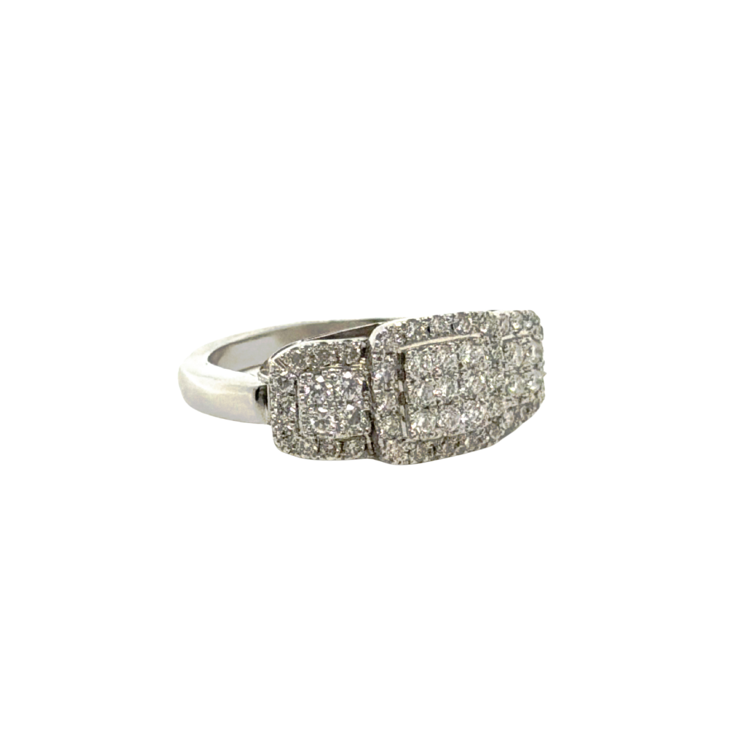 Anillo Diamantes Platino