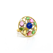 Anillo Tanza Diamantes Oro Amarillo 18 kt