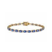 Pulsera Tennis Tanzanita y Diamantes