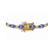 Pulsera Tennis Tanzanita y Diamantes