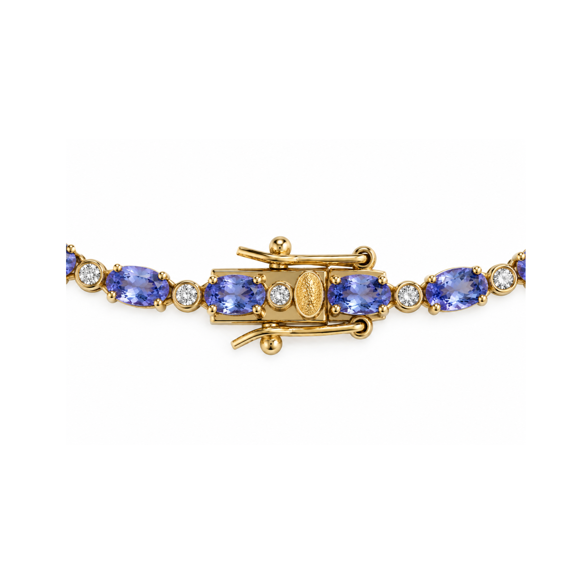 Pulsera Tennis Tanzanita y Diamantes