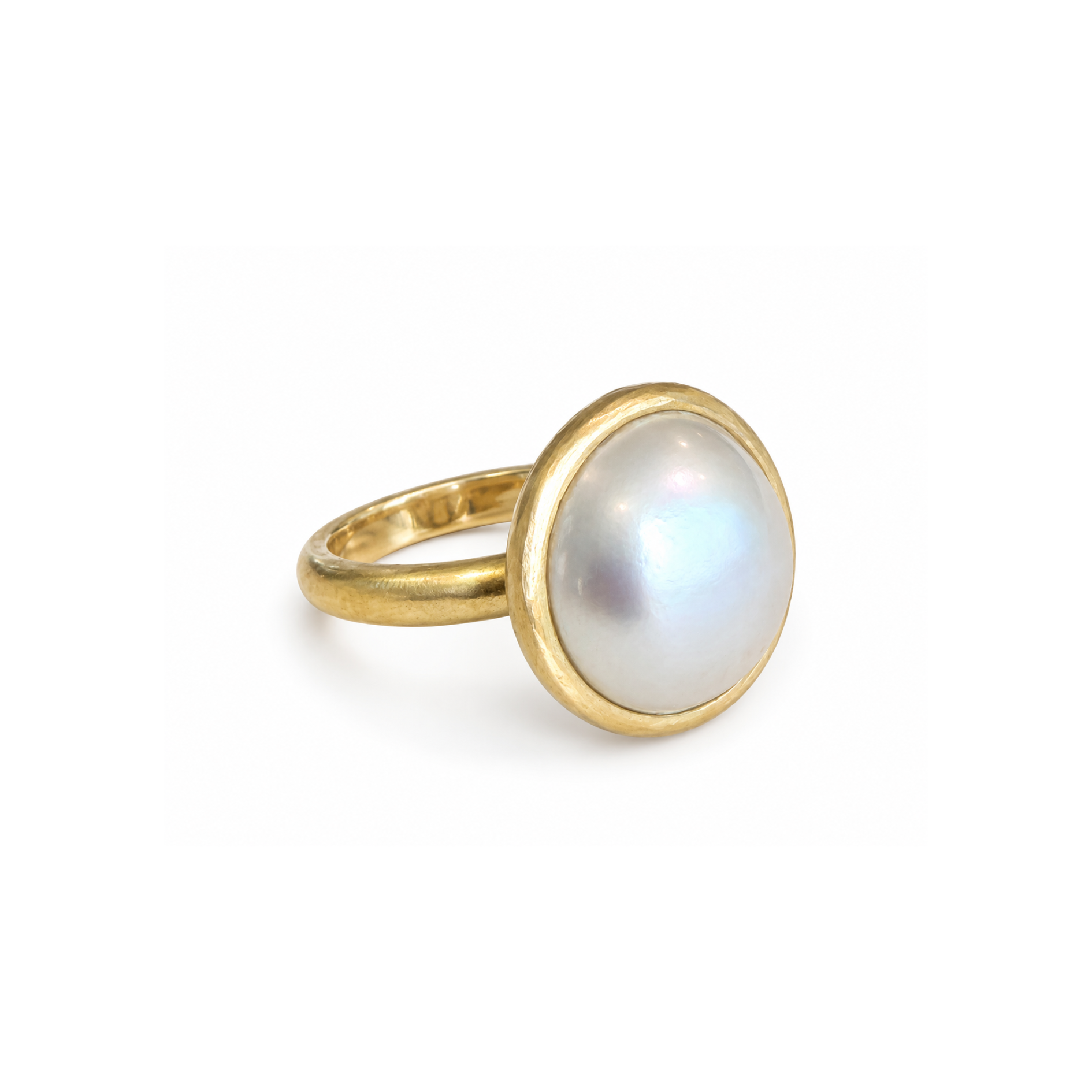 Anillo solitario perla