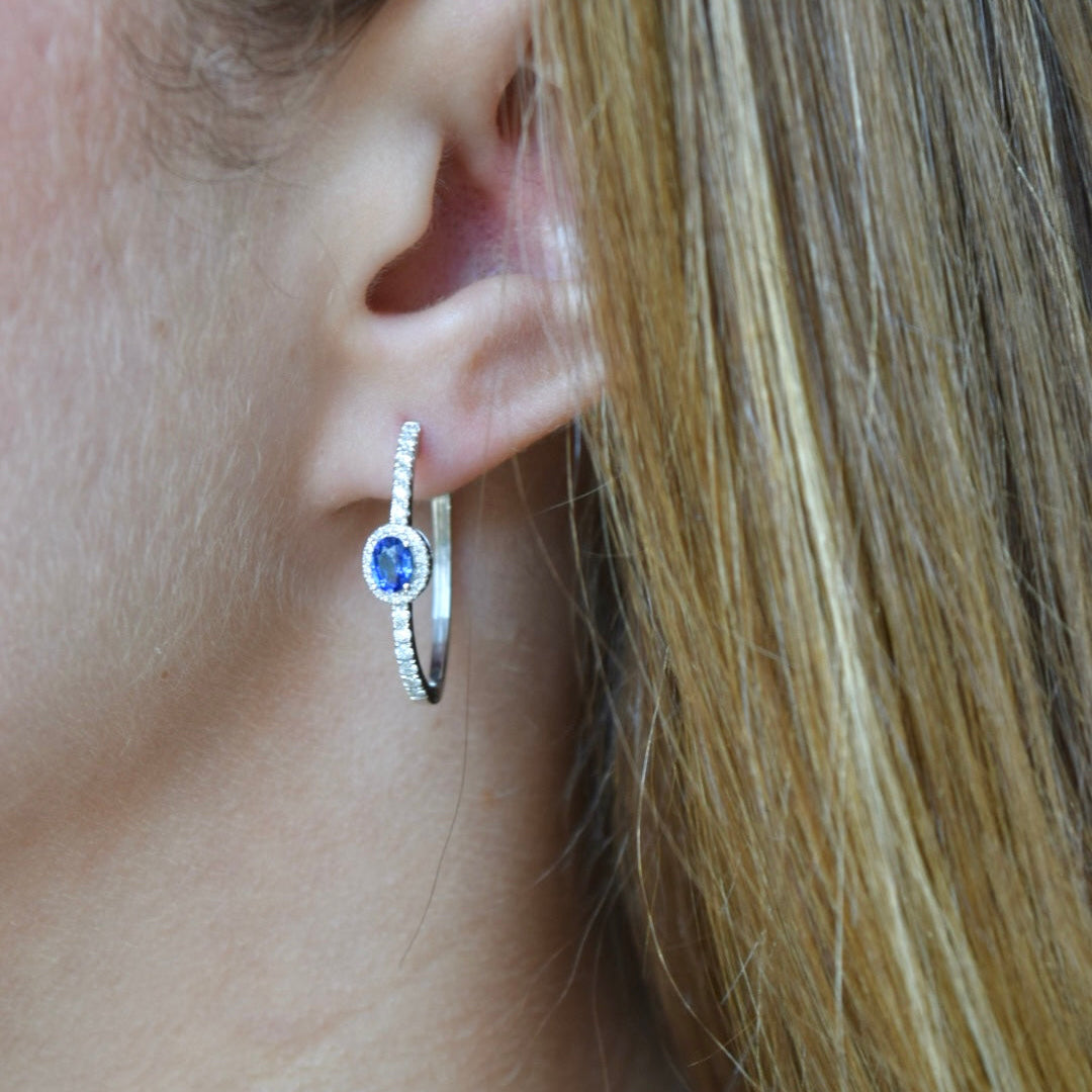 Argollas Laura Zafiro azul