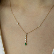 Collar Diana esmeralda