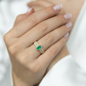 Anillo Bianca esmeralda