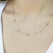 Collar esmeraldas y diamantes