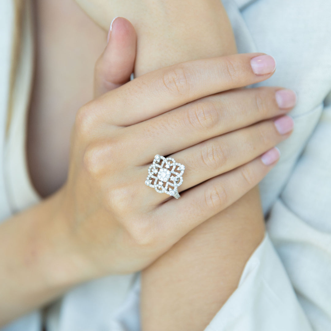 Anillo Coca diamantes