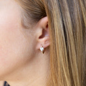 Argollas corazón diamantes