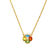Collar flor multicolor S