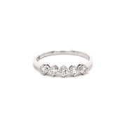 Anillo medio cintillo