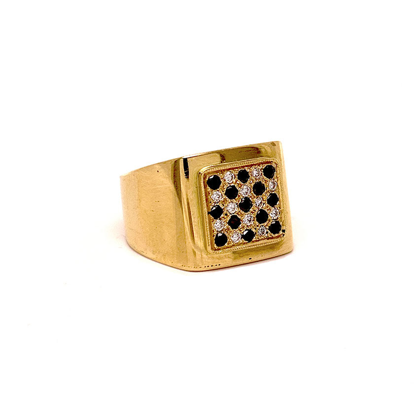 Anillo Chevalier Atenas diamantes negros