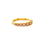Anillo Lourdes medio cintillo