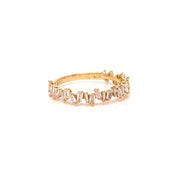 Anillo Messy baguette - Aguamarina Joyas