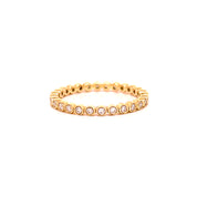 Anillo Sin fin Dots - Aguamarina Joyas