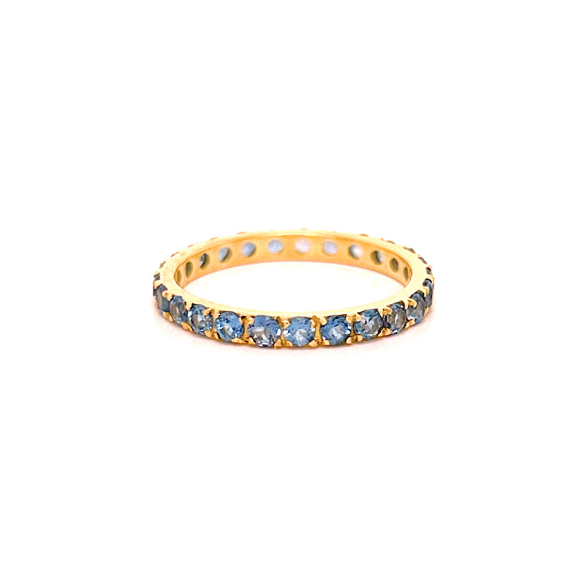 Anillo Sin fin Vera topacio azul - Aguamarina Joyas