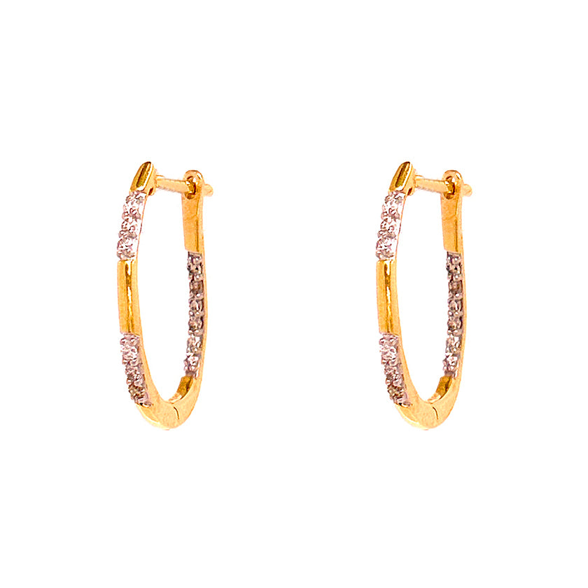 Argollas Clara Oro amarillo 14 Kilates