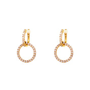 Argollas doble colgante