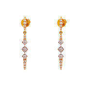 Aros barrita y diamantes