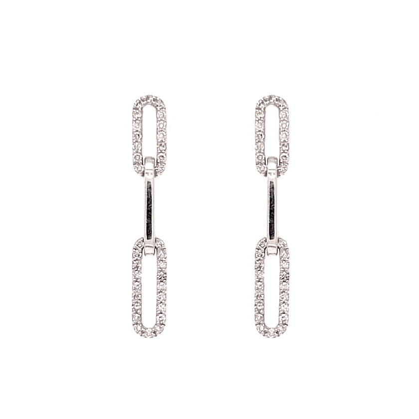 Aros Clip diamantes - Aguamarina Joyas