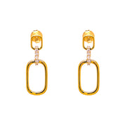 Aros eslabones y diamantes