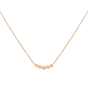 Collar cinco diamantes