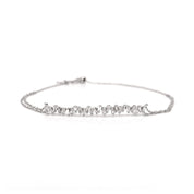 Pulsera Barra diamantes baguette