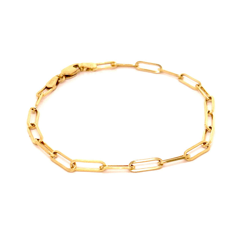 Pulsera Eslabones Skinny - Aguamarina Joyas