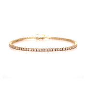 Pulsera Tennis diamantes - Aguamarina Joyas