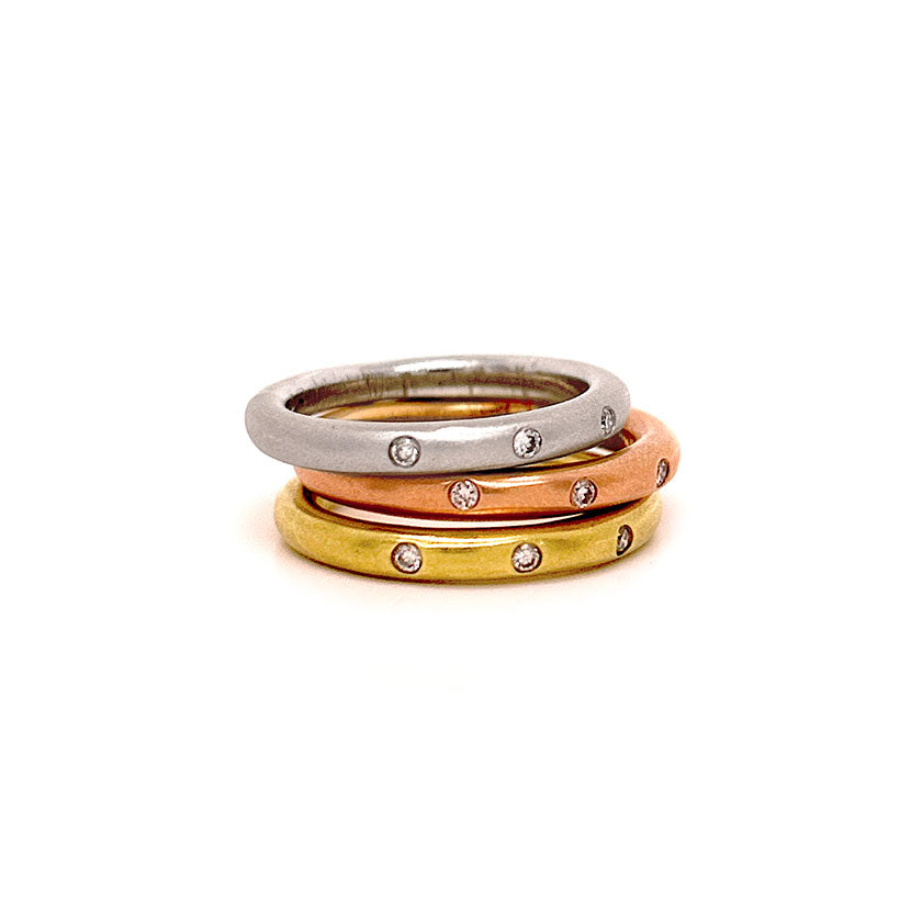 Set tres anillos - Aguamarina Joyas