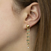 Aros Amalfi topacio azul - Aguamarina Joyas