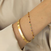 Pulsera Elena colores - Aguamarina Joyas