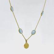 Collar Aguamarina cabuchón