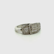 Anillo Diamantes Platino
