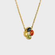 Collar flor multicolor S