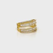 Anillo Doble baguette