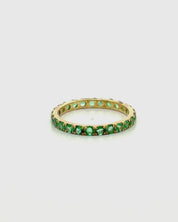 Anillo Sinfín Esmeralda