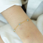 Pulsera aguamarinas