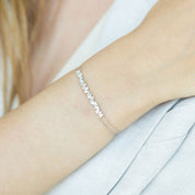 Pulsera Barra diamantes baguette